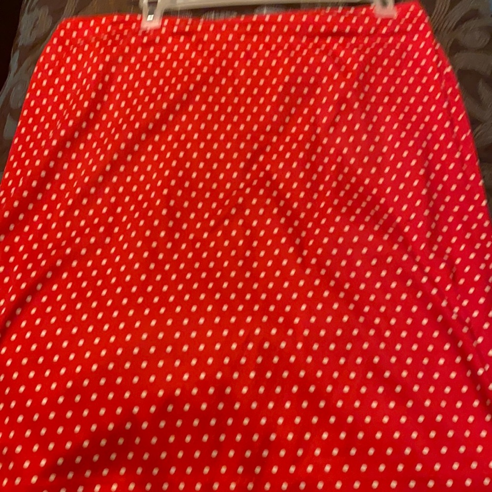 Polk dot red/ white skirt size 18 by Atelier